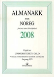 Omslagsbilde av Almanakk for Noreg 2008