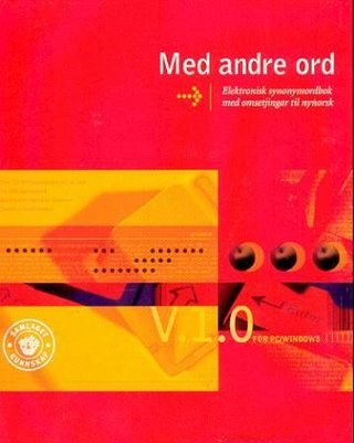 Med andre ord - elektronisk synonymordbok med omsetjingar til nynorsk