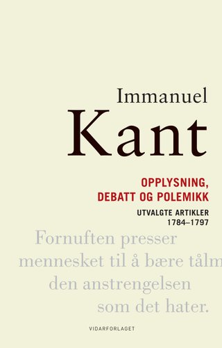 Opplysning, debatt og polemikk - utvalgte artikler 1784–1797