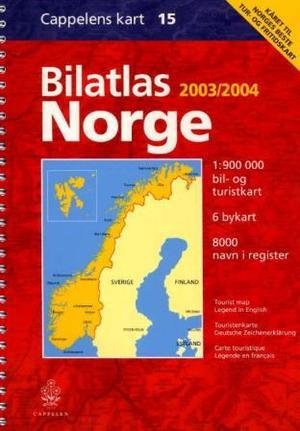 Bilatlas Norge 2003/2004 - bil- og turistkart = tourist map = Touristenkarte = carte touristique