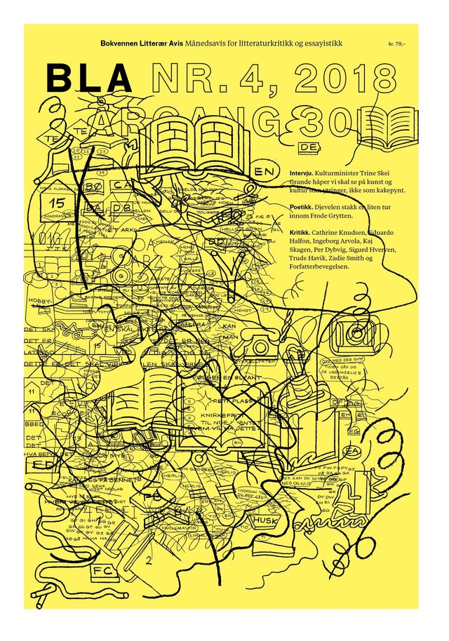 "BLA - Bokvennen litterær avis. Nr. 4 2018" av Gabriel Michael Vosgraff Moro
