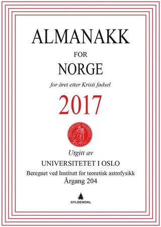 Almanakk for Norge 2017 - for året etter Kristi fødsel