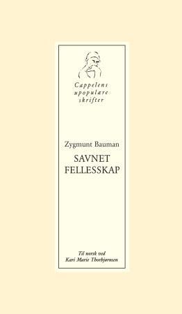 "Savnet fellesskap" av Zygmunt Bauman