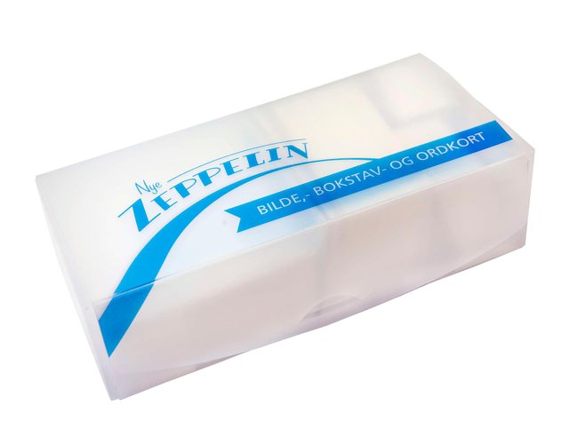 "Nye Zeppelin 1 - bilde-, bokstav og ordkort" av Turid Fosby Elsness