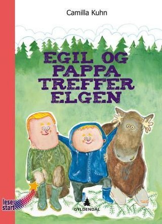 Egil og pappa treffer elgen
