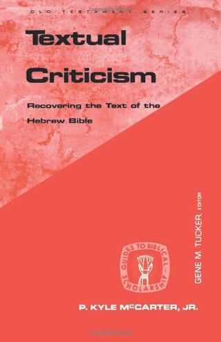 "Textual Criticism (Guides to Biblical Scholarship Old Testament Series)" av P McCarter