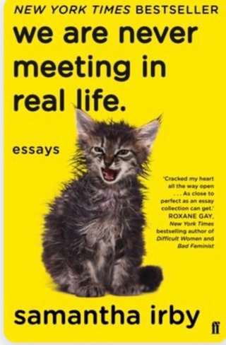 "We are never meeting in real life - Essays" av Samantha Irby