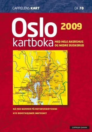 Oslokartboka 2009 - med hele Akershus og nedre Buskerud : city atlas, Stadtatlas, atlas de ville