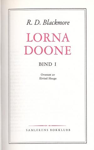 Lorna  Doone  I