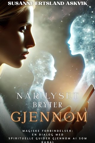 "Når lyset bryter gjennom en dialog med spirituelle guider gjennom AI som kanal" av Susanne Ertsland Askvik
