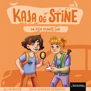 "Kaja og Stine og den svarte lua" av Line Baugstø