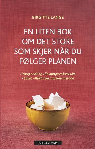 "En liten bok om det store som skjer når du følger planen - varig endring, en oppgave hver uke, enkel, effektiv og morsom metode" av Birgitte Lange