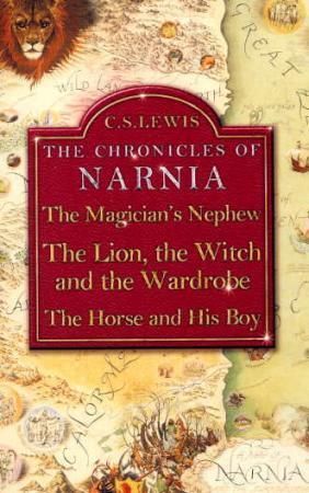 Three books from The chronicles of Narnia
