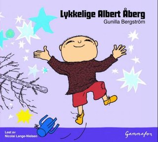 "Lykkelige Albert Åberg ; Knyt i vei, Albert Åberg!" av Gunilla Bergström