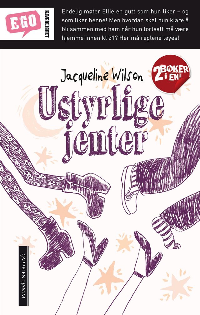 "Ustyrlige jenter ; Deppa jenter" av Jacqueline Wilson