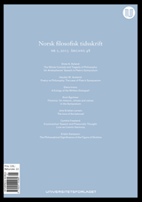 Norsk filosofisk tidsskrift Nr. 1, 2013