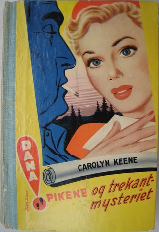 "Danapikene og trekantmysteriet (3) Originalens tittel: The Secret at the Hermitage" av Carolyn Keene