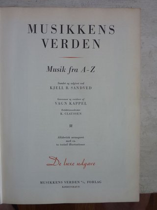 "Musikkens Verden - Familiens Musikkbok" av Kjell Bloch Sandved