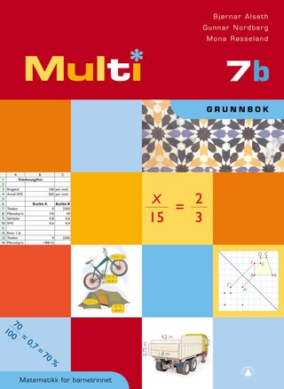 Multi 7b - grunnbok : matematikk for barnesteget