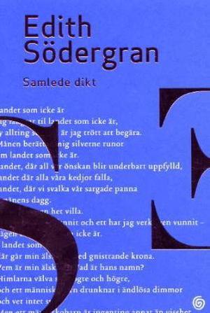 "Samlede dikt" av Edith Södergran