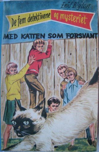 "The Mystery of the Disappearing Cat" av Enid Blyton; Illustrator-J Abbey.