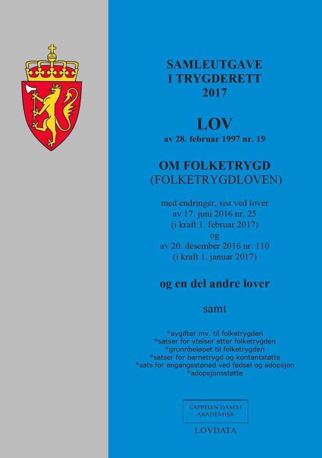 "Samleutgave i trygderett 2017" av Norge