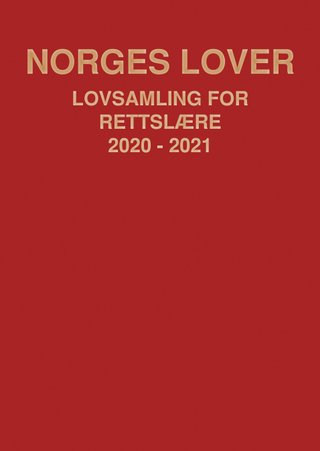 "Norges lover - lovsamling for rettslære 2020-2021" av Anne Bang Lyngdal