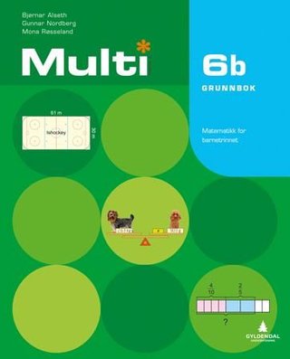 "Multi 6b, 2. utgave - Grunnbok : Smart bok : matematikk for barnetrinnet" av Bjørnar Alseth