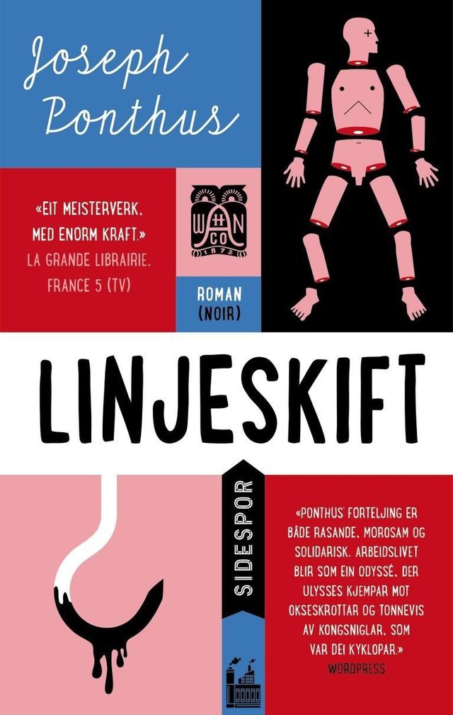 "Linjeskift - skriftblad frå fabrikken" av Joseph Ponthus