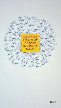 "Jeg sier hele tiden ting som - kjærlighet - dikt" av Hege Susanne Bergan