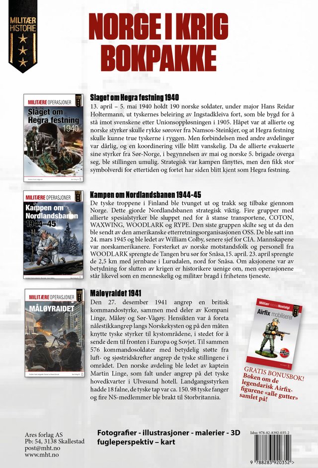 "Norge i krig bokpakke" av Frode Lindgjerdet