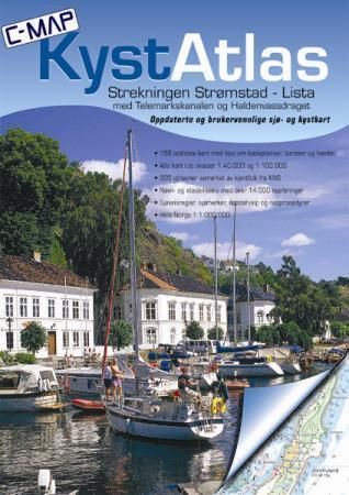 Strekningen Strømstad - Lista - med Telemarkskanalen og Haldenkanalen : c-map kystatlas