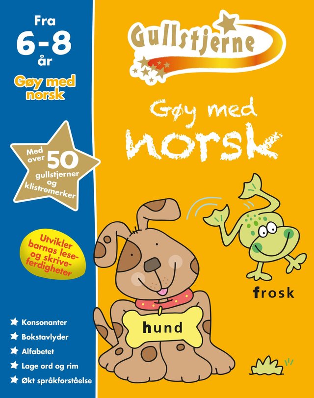 "Gøy med norsk - gullstjerne 6-8 år" av Kirsten Brustad