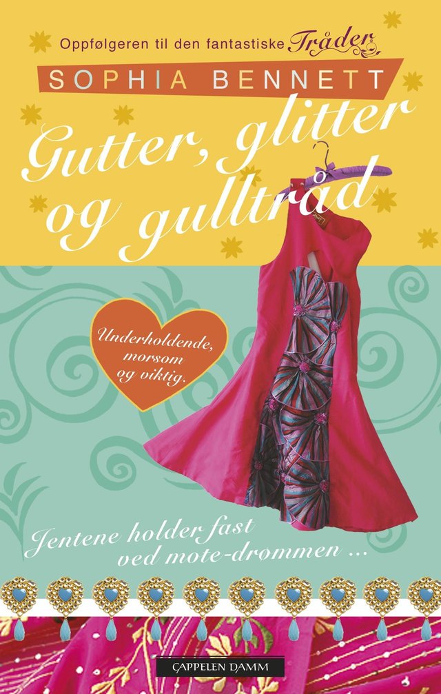 "Gutter, glitter og gulltråd" av Sophia Bennett