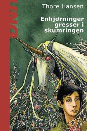 "Enhjørninger gresser i skumring" av Thore Hansen