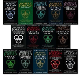 "The Wheel of Time, 13 Books Collection Set by Robert Jordan. (The Eye of the World, The Great Hunt, The Dragon Reborn, The Shadow Rising, The Fires of Heaven, Lord of Chaos, A Crown of Swords, The Path of Daggers, Winter's Heart, Crossroads of Twilight, K" av Robert Jordan