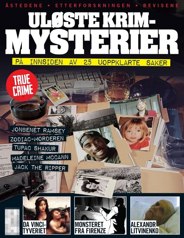 "Uløste krim-mysterier" av Inger Marit Hansen