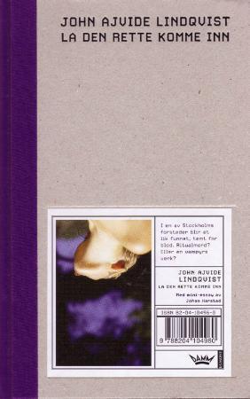"La den rette komme inn - roman" av John Ajvide Lindqvist