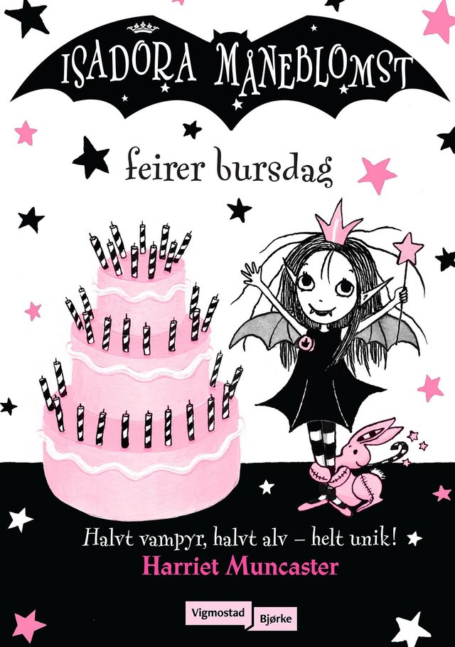 "Isadora Måneblomst feirer bursdag" av Harriet Muncaster