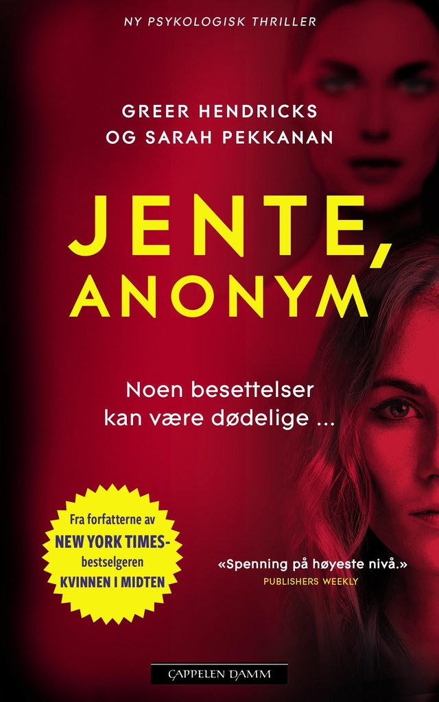 "Jente, anonym" av Greer Hendricks