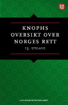 "Knophs oversikt over Norges rett" av Kåre Lilleholt