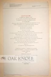 "CRITICISM IS ABOVE ALL THINGS A GIFT.." av Henri Frédéric Amiel
