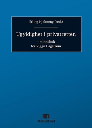 Ugyldighet i privatretten - minnebok for Viggo Hagstrøm