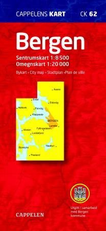 Bergen - bykart = city map = Stadtplan = plan de ville
