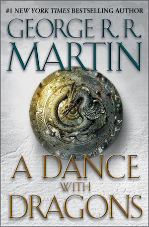 "A dance with dragons book five of A song of ice and fire" av George R.R. Martin
