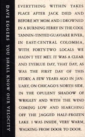 "You shall know our velocity" av Dave Eggers