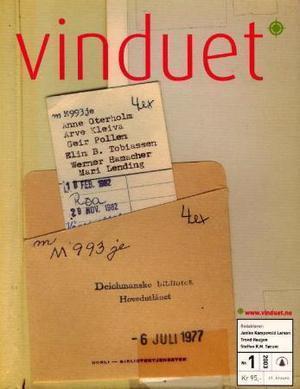 "Vinduet. Nr. 1 2003" av Janike Kampevold Larsen