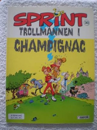 "Sprint nr 30 Trollmannen i Champignac" av Franquin