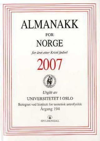 Almanakk for Norge 2007 - for året etter Kristi fødsel