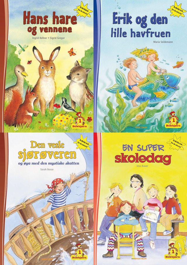 "Bokbjørn lesepakke (nivå 1)" av Insa Bauer